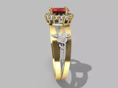 dentistry graduation ring 3D print model