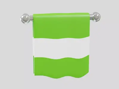 Sports Towel Tennis 3D model