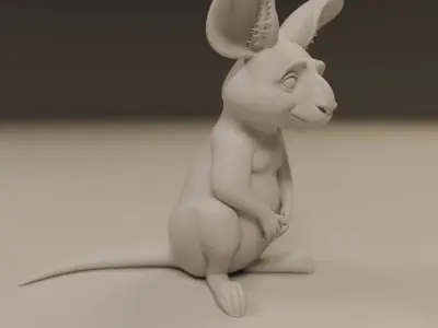 kangaroo 3D print model