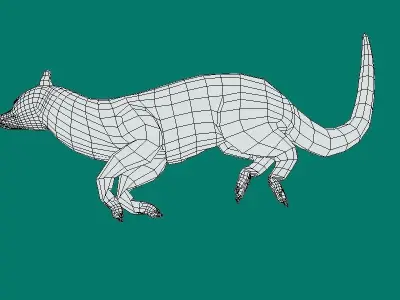 Genet Animal Game Ready Low-poly 3D model