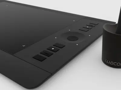 wacom tablet intuos 5 3D model