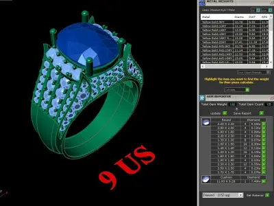 Luxury Men Rings Designs 5MR030 3D print model