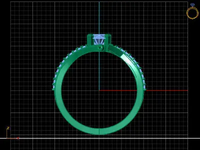 Women Ring 3DM Womens Ring 3d models 3D print model 3D print model 43