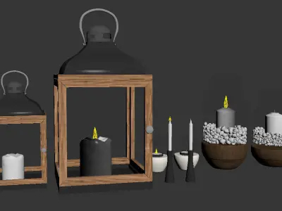 Herstal candle 3D model