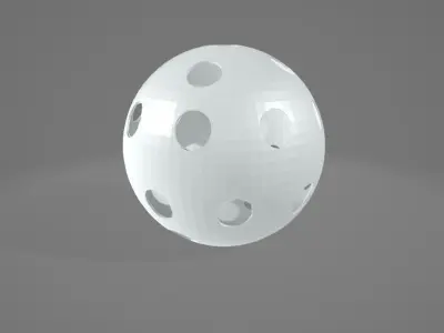 Floorball Ball Low-poly 3D model