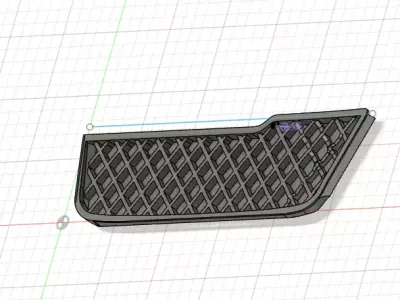 Brabus W464 Inner Panel  3D Model -Interior big panel 3D print model