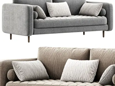 Dennes Sofa By Westelm 3D model