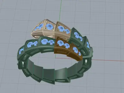 Serpent Ring 53532 3D print model