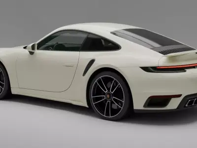 porsche 911 turbo S Low-poly 3D model