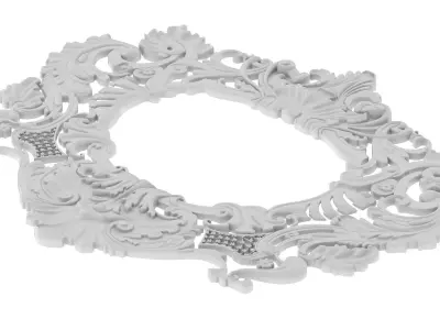 Cartouche Ornament 002 3D model