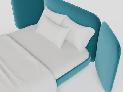 Double Bed 3 3D model