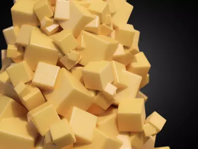 Stylized Christmas Tree Set 10 3D print model