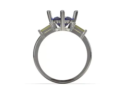 Elegance modern printable wedding ring wr0132 3D print model