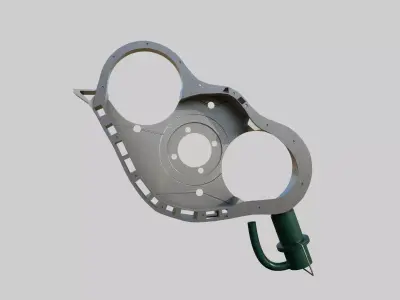 Engine Timing Case Housing Low-poly 3D model