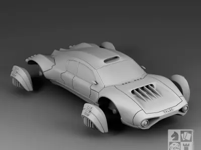 Futuristic Car - TWD 3D print model