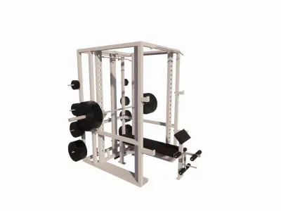 Gym Equipments-gym by Bodysolid-Machine the gym 3D model