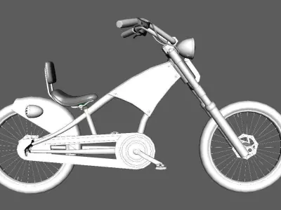Bicycle chopper bike 3D model