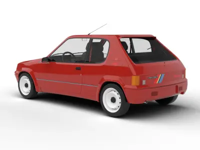 Peugeot 205 Rallye 1 3 1991 3d model 3D model