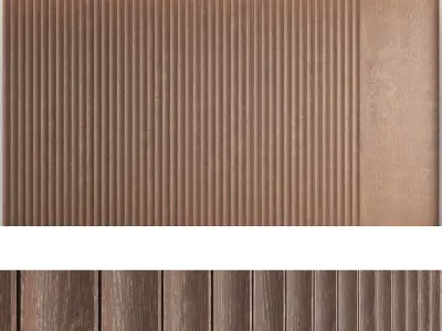 Wood panels set8 3D model