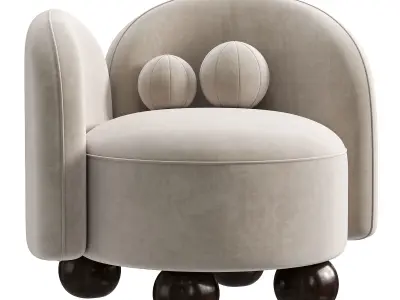 MANON ARMCHAIR BY NOHO 3D model