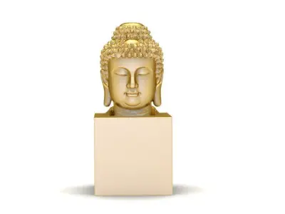 Buddha Head 3D Model for Jewelry and Decoration 1270 3D print model