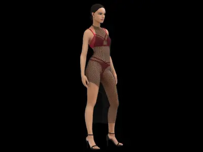 Bikini dress Free 3D model