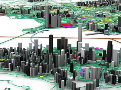 Hong Kong Streets Buildings Transport Sport Ultimate 3D model