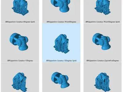 FREE Project Cervantes Upper Arm Adapters For New Factory Kits Free 3D print model