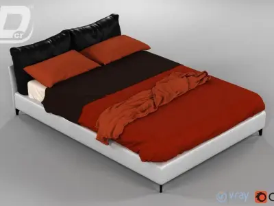 Oasis Bed 3D model