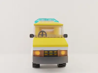 Evacuator Tow Truck LEGO 3D model