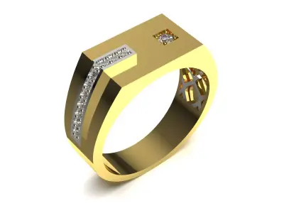 luxury man ring mr0166 3D print model