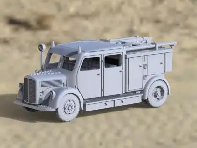  fire engine 3D print model