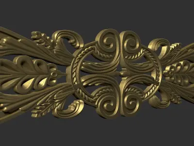 Carved decor onlay 3D print model