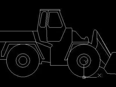 Bulldozer 2D 3D model