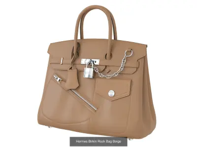 Hermes Birkin Rock Bag 3D Model Pack