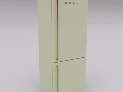 smeg refrigerator 3D model