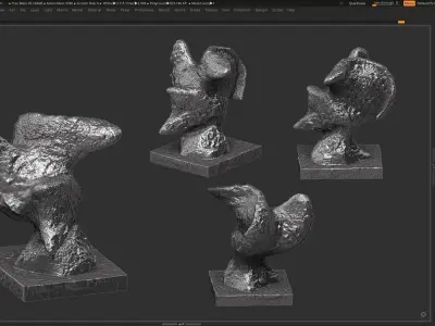 Modern Abstract Decorative sculpture 3d print model 3D print model