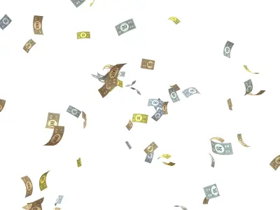 Monopoly Money v1 001 Low-poly 3D model