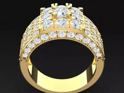 Luxury Men Rings Designs 4MR051 3D print model