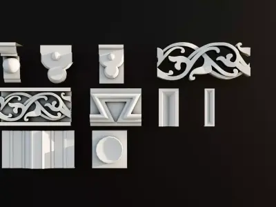 Ornament Pack Vol 14 - Islamic Renaissance Antique 3D model