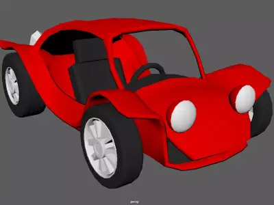 QMBuggy01 car Low-poly 3D model