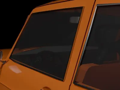 SAAB 99 model of year 1975 Low-poly 3D model