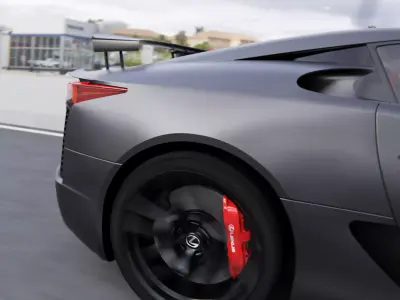 2012 LEXUS LFA LE Nurburgring Edition 3D Model Animated PBR  3D model