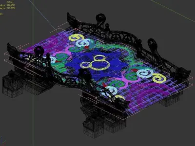 Game main city - Stone Bridge 96 3D model