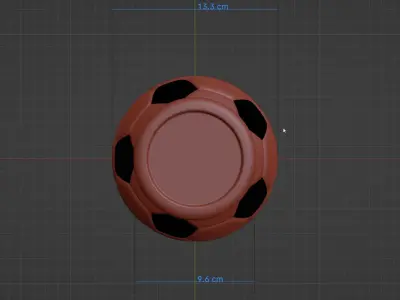 Desk organizer Football 3D print model