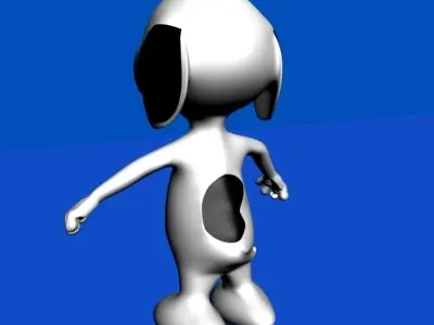 Snoopy Low-poly 3D model