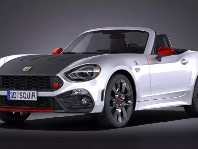 Fiat 124 Spider Abarth 2017 3D model