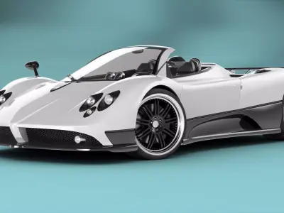 Pagani Zonda F Roadster RIGGED 3D model