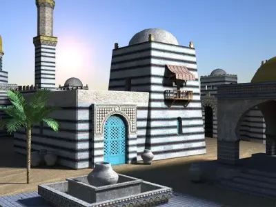 Sultan Palace  Low-poly 3D model