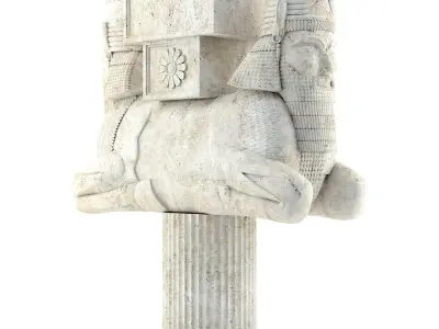 Persian column 05 3D model
